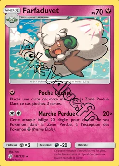 Carte Pokémon Farfaduvet n°148 de la série Éclipse Cosmique