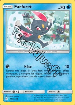 Carte Pokémon Farfuret n°43 de la série Éclipse Cosmique