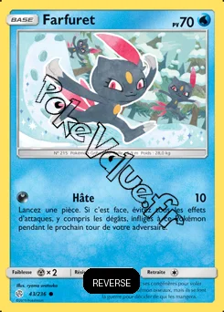 Carte Pokémon Farfuret Reverse n°43 de la série Éclipse Cosmique