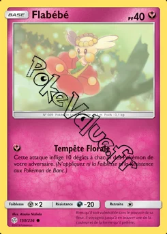 Carte Pokémon Flabébé  n°150 de la série Éclipse Cosmique