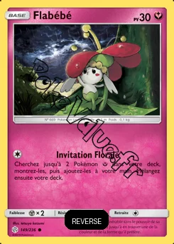 Carte Pokémon Flabébé  Reverse n°149 de la série Éclipse Cosmique