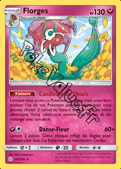 Carte Pokémon Florges  n°152 de la série Éclipse Cosmique