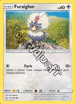 Carte Pokémon Furaiglon n°177 de la série Éclipse Cosmique