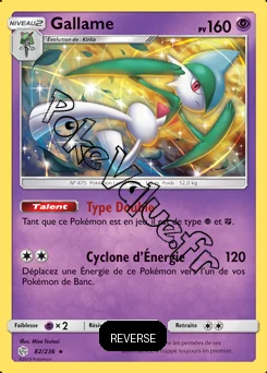 Carte Pokémon Gallame Reverse n°82 de la série Éclipse Cosmique