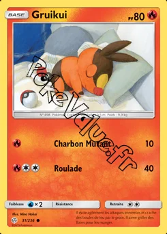 Carte Pokémon Gruikui n°31 de la série Éclipse Cosmique