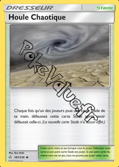 Carte Pokémon Houle Chaotique n°187 de la série Éclipse Cosmique