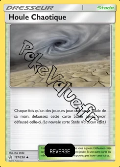 Carte Pokémon Houle Chaotique Reverse n°187 de la série Éclipse Cosmique