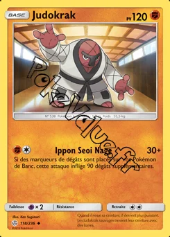 Carte Pokémon Judokrak n°118 de la série Éclipse Cosmique