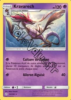 Carte Pokémon Kravarech n°92 de la série Éclipse Cosmique