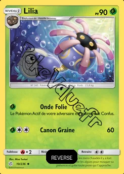 Carte Pokémon Lilia Reverse n°10 de la série Éclipse Cosmique