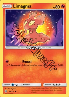 Carte Pokémon Limagma n°26 de la série Éclipse Cosmique