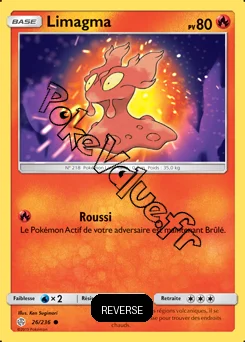 Carte Pokémon Limagma Reverse n°26 de la série Éclipse Cosmique