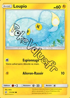 Carte Pokémon Loupio n°71 de la série Éclipse Cosmique