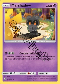 Carte Pokémon Marshadow  n°103 de la série Éclipse Cosmique