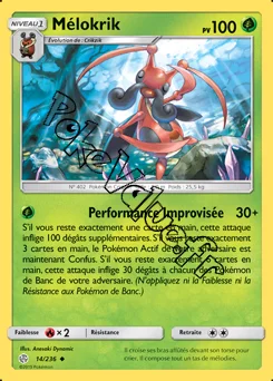Carte Pokémon Mélokrik n°14 de la série Éclipse Cosmique