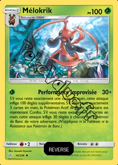 Carte Pokémon Mélokrik Reverse n°14 de la série Éclipse Cosmique