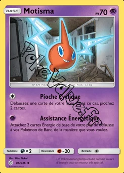 Carte Pokémon Motisma n°86 de la série Éclipse Cosmique