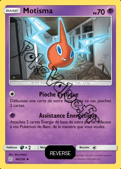 Carte Pokémon Motisma Reverse n°86 de la série Éclipse Cosmique