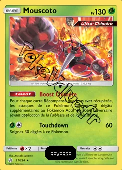 Carte Pokémon Mouscoto Reverse n°21 de la série Éclipse Cosmique