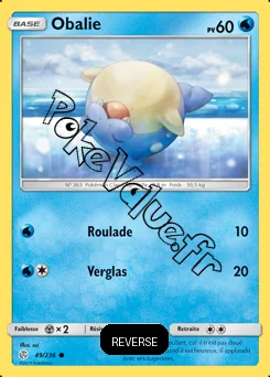 Carte Pokémon Obalie Reverse n°49 de la série Éclipse Cosmique