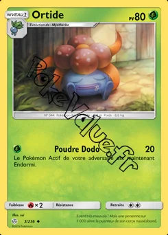 Carte Pokémon Ortide n°3 de la série Éclipse Cosmique