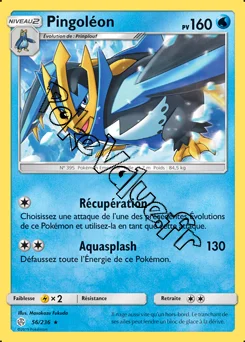 Carte Pokémon Pingoléon n°56 de la série Éclipse Cosmique