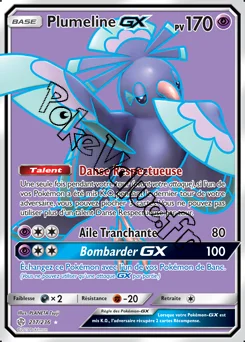 Carte Pokémon Plumeline GX n°217 de la série Éclipse Cosmique