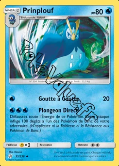 Carte Pokémon Prinplouf n°55 de la série Éclipse Cosmique
