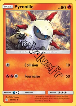 Carte Pokémon Pyronille n°34 de la série Éclipse Cosmique