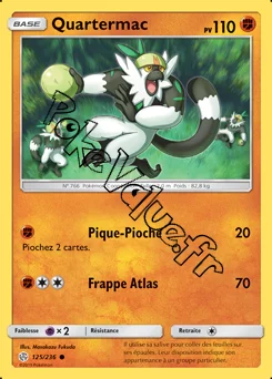 Carte Pokémon Quartermac n°125 de la série Éclipse Cosmique