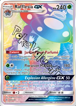 Carte Pokémon Rafflesia GX n°250 de la série Éclipse Cosmique