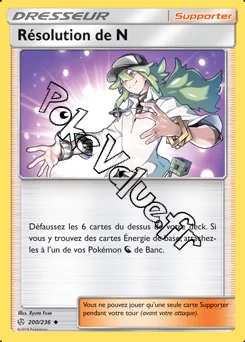 Carte Pokémon Résolution de N n°200 de la série Éclipse Cosmique