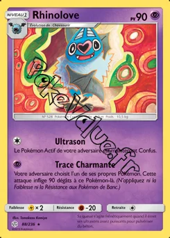Carte Pokémon Rhinolove n°88 de la série Éclipse Cosmique