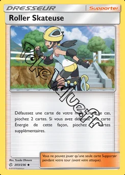 Carte Pokémon Roller Skateuse n°203 de la série Éclipse Cosmique