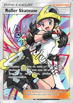 Carte Pokémon Roller Skateuse n°235 de la série Éclipse Cosmique