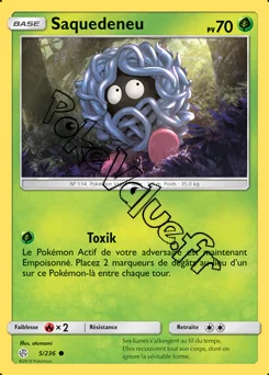 Carte Pokémon Saquedeneu n°5 de la série Éclipse Cosmique