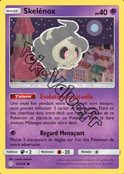 Carte Pokémon Skelénox n°83 de la série Éclipse Cosmique