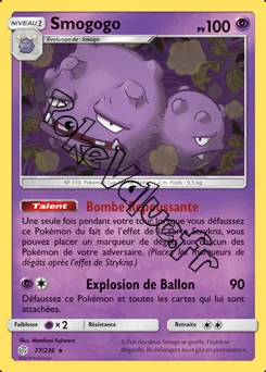 Carte Pokémon Smogogo n°77 de la série Éclipse Cosmique