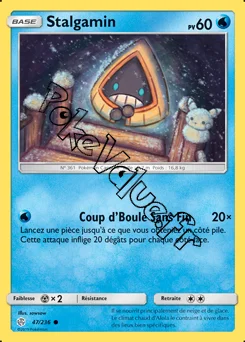 Carte Pokémon Stalgamin n°47 de la série Éclipse Cosmique