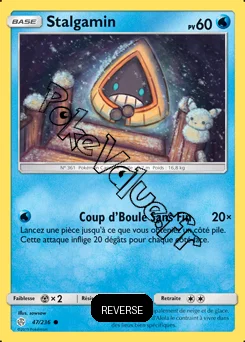 Carte Pokémon Stalgamin Reverse n°47 de la série Éclipse Cosmique