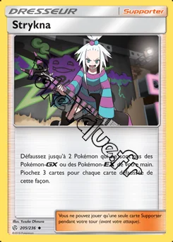 Carte Pokémon Strykna n°205 de la série Éclipse Cosmique