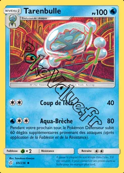Carte Pokémon Tarenbulle n°65 de la série Éclipse Cosmique