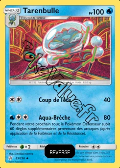 Carte Pokémon Tarenbulle Reverse n°65 de la série Éclipse Cosmique