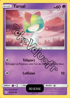 Carte Pokémon Tarsal Reverse n°80 de la série Éclipse Cosmique