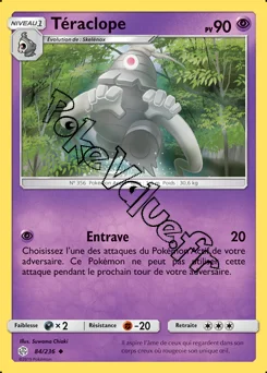 Carte Pokémon Téraclope n°84 de la série Éclipse Cosmique