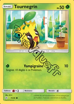 Carte Pokémon Tournegrin n°7 de la série Éclipse Cosmique