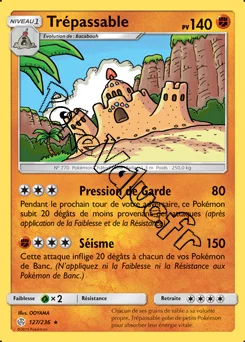Carte Pokémon Trépassable n°127 de la série Éclipse Cosmique