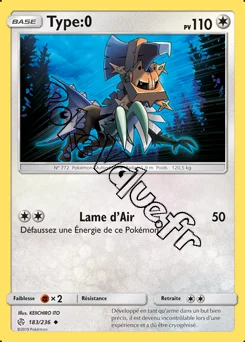 Carte Pokémon Type:0 n°183 de la série Éclipse Cosmique
