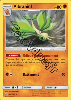 Carte Pokémon Vibraninf n°109 de la série Éclipse Cosmique