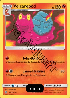 Carte Pokémon Volcaropod Reverse n°27 de la série Éclipse Cosmique
